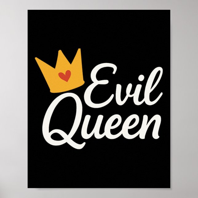 Affiche Sy Evil Queen Crown drôle Costume (Devant)