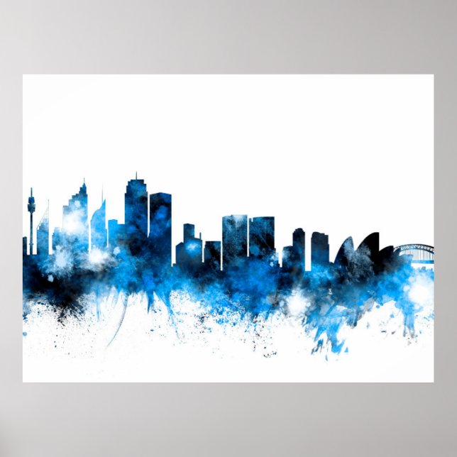 Affiche Sydney Australia Skyline (Devant)