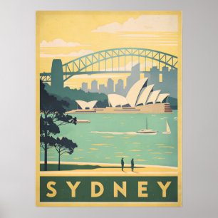 Affiche Sydney, Australie - Vues remarquables