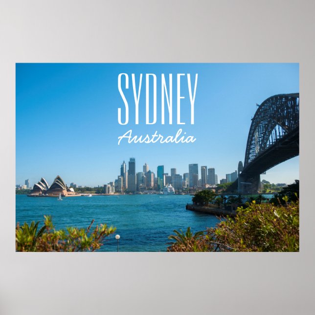 Affiche Sydney Harbour Bridge & Opera House Skyline (Devant)