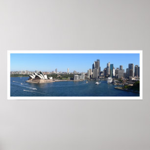 Affiche Sydney Harbour, Opéra, Skyline, Panoramique