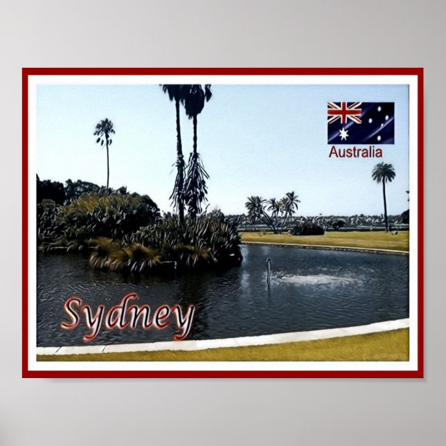 Affiche Sydney - Royal Botanic Gardens - Australia - Poste (Devant)