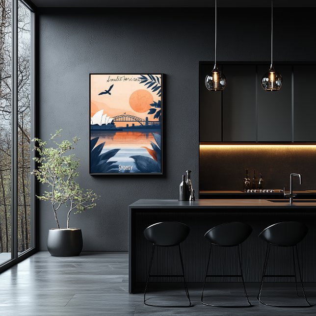 Affiche Sydney Sunset - Opera House et Harbour Bridge (Créateur téléchargé)