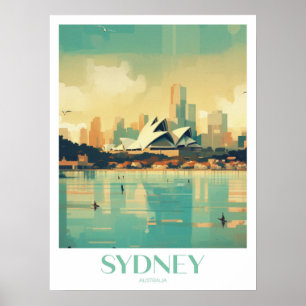 Affiche Sydney Travel Print Wall Art