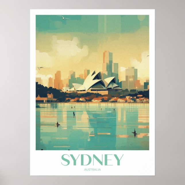 Affiche Sydney Travel Print Wall Art (Devant)