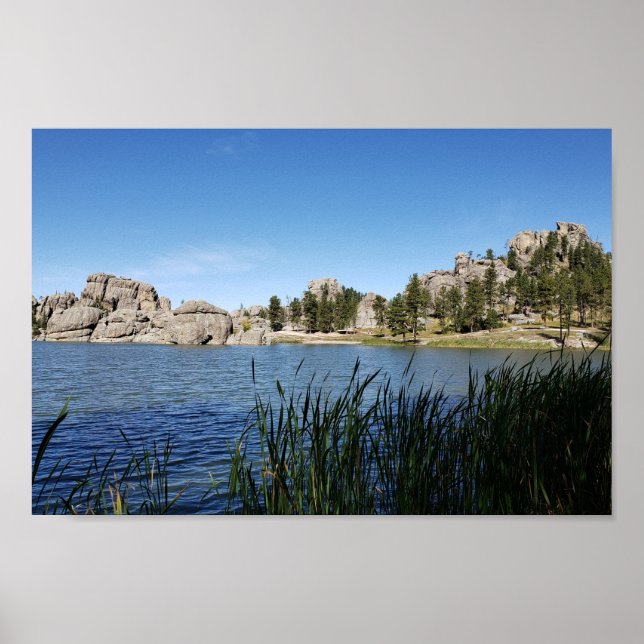 Affiche Sylvan Lake, Black Hills, Custer, Dakota du Sud (Devant)