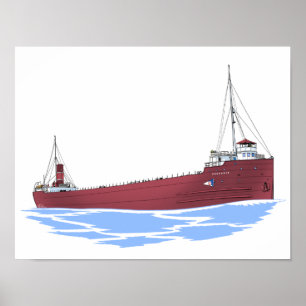 Affiche Sylvania, cargo des Grands Lacs (tôt)