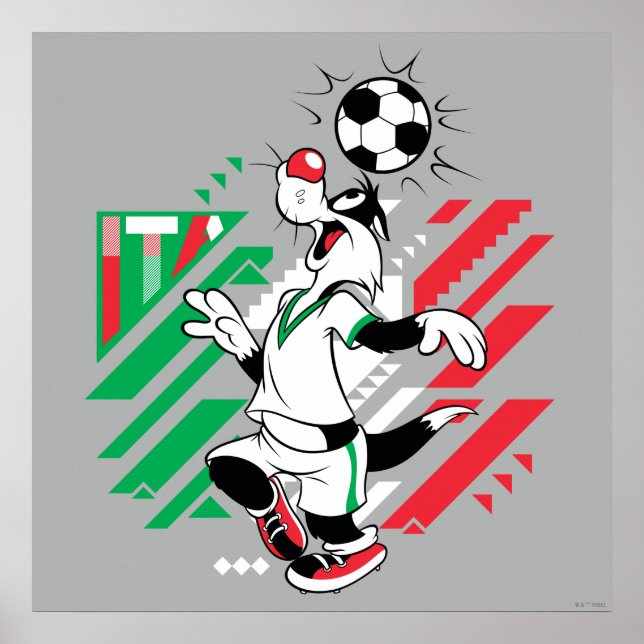 Affiche SYLVESTER™ Team Italy Soccer Graphic (Devant)