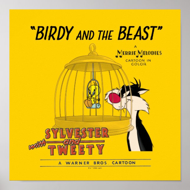 Affiche SYLVESTER™ & TWEEY™ | Birdy et la bête (Devant)