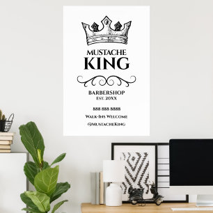 Affiche Symbole 24x36 du roi de la Couronne noire Moustach