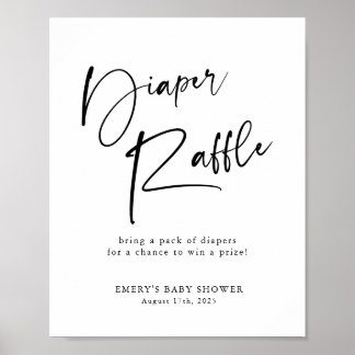 Affiche SYMBOLE À REQUIN Baby shower Moderne