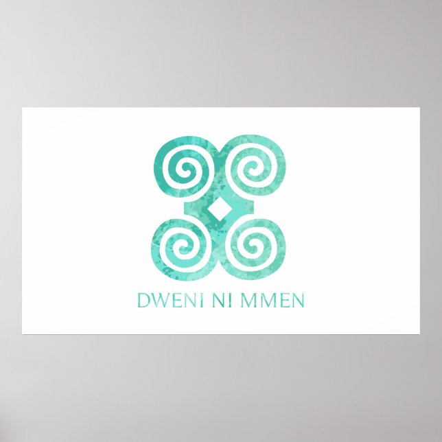 Affiche Symbole Andika pour l'humilité Dweni Ni Mmen Idée  (Devant)