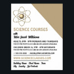 Affiche Symbole Atom, Science Cours Publicité<br><div class="desc">Symbole Atom,  Affiche Publicitaire Du Cours De Science Par Le Magasin Carte de visite.</div>