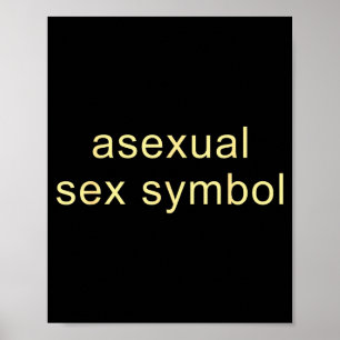 Affiche Symbole aual drôle de fierté Lgbtq Ace