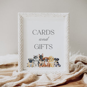 Affiche Symbole Baby shower Chien Chien Chien Chien Chien