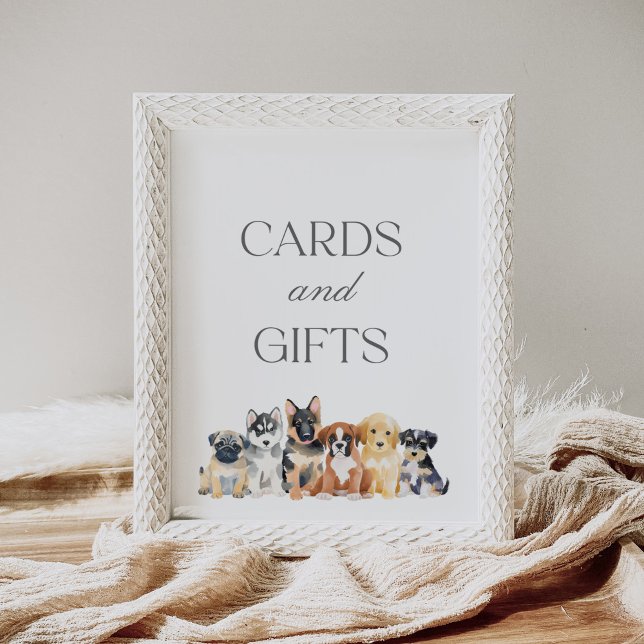 Affiche Symbole Baby shower Chien Chien Chien Chien Chien  (Créateur téléchargé)