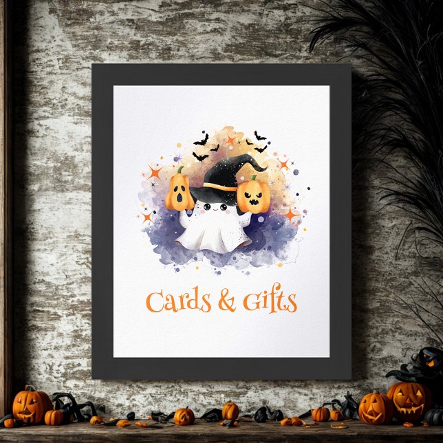 Affiche Symbole Baby shower Halloween Cute Carte & Cadeaux (Créateur téléchargé)