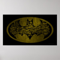 Symbole Batman | Crânes dans le logo de chaume