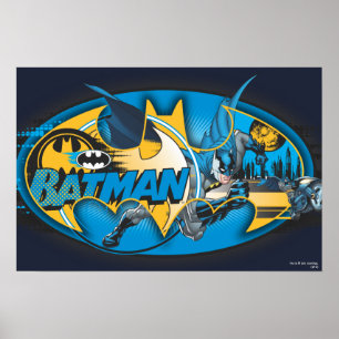 Affiche Symbole Batman Logo Classic Collage