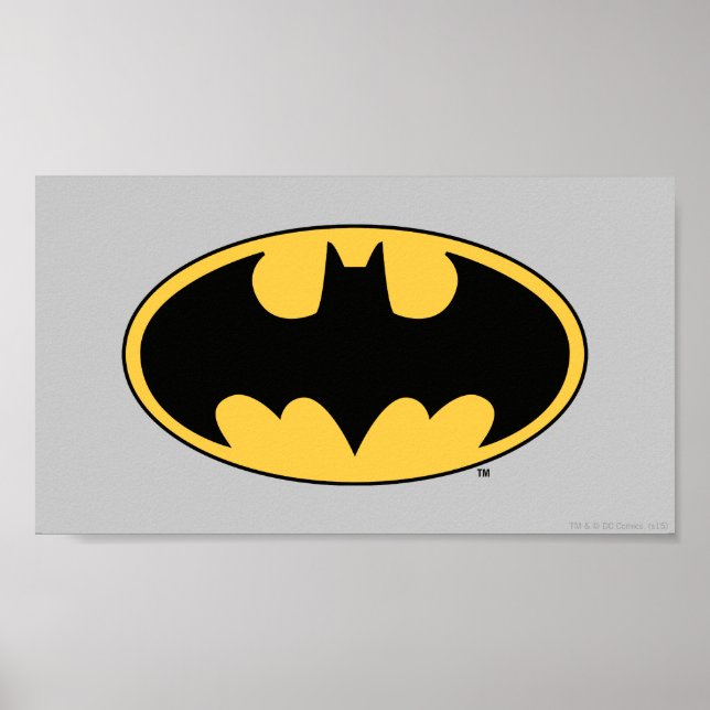 Affiche Symbole Batman | Logo ovale (Devant)