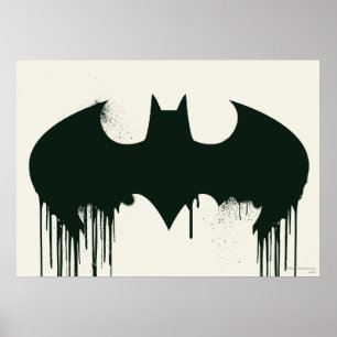 Affiche Symbole Batman Logo Spraypaint