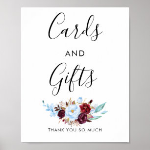 Affiche Symbole bleu et rouge Dusty Mariages Cartes et Cad