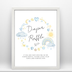 Affiche Symbole Boho Baby Boy Douche Chevalier Raffle