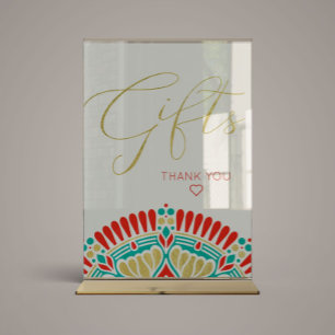 Affiche Symbole Boho Fiesta Baby shower Cadeaux