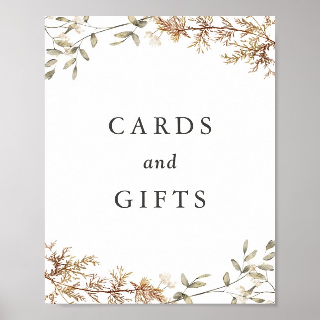 Affiche Symbole Boho Fleur sauvage de mariage Cartes et Ca (Devant)