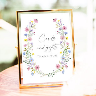 Affiche Symbole Boho Garden Fleur sauvage Mariage Cartes &
