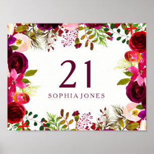 AFFICHE SYMBOLE BOHON ROUGE BOURSE BOURSE 21E ANNIVERSAIRE