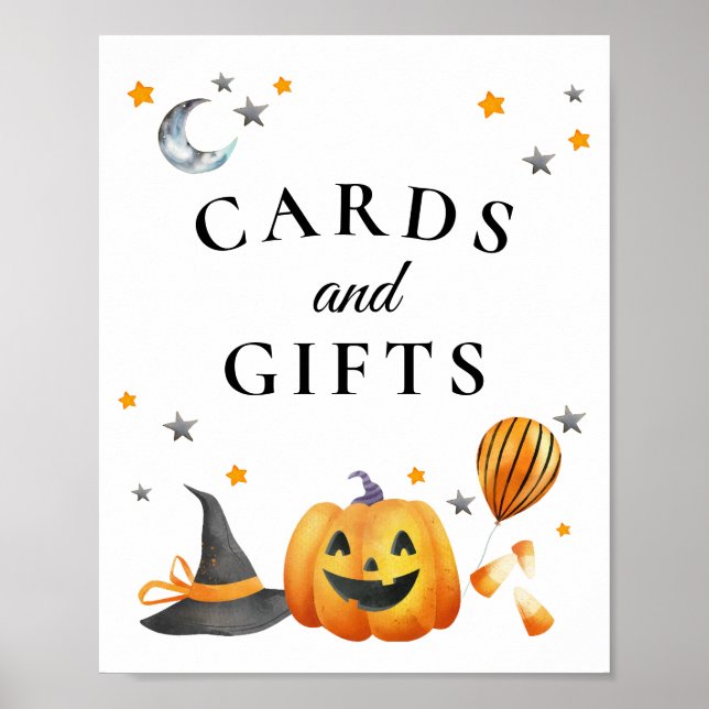 Affiche Symbole Boo Halloween Baby showers cartes & cadeau (Devant)
