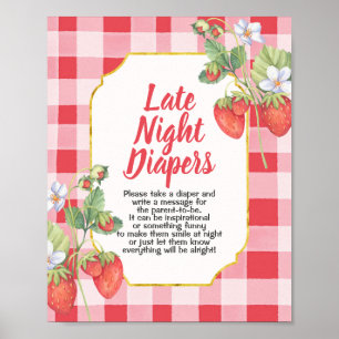 Affiche SYMBOLE BREYER Baby shower sucré Late Night Diapés