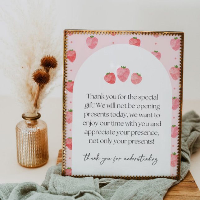 Affiche Symbole cadeau de fête fraise (Créateur téléchargé)