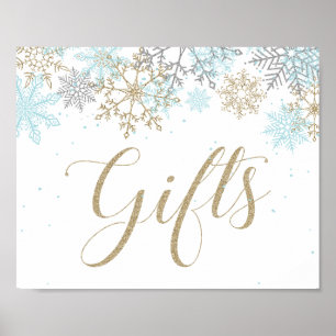 Affiche Symbole Cadeaux d'hiver Onederland Fléau de neige 