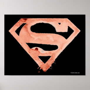 Affiche Symbole café S - Rouge
