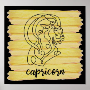Affiche Symbole Capricorn Star