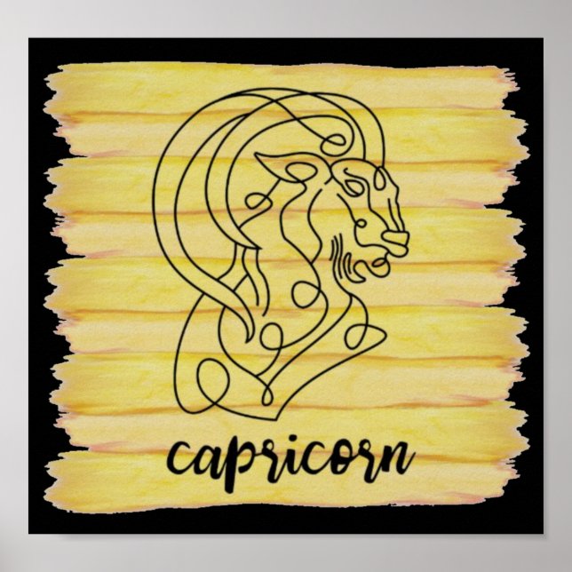 Affiche Symbole Capricorn Star (Devant)