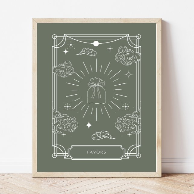 Affiche Symbole Celestial Tarot Baby shower Faveurs (Créateur téléchargé)