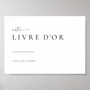 Affiche Symbole Chic + Moderne Mariage Français