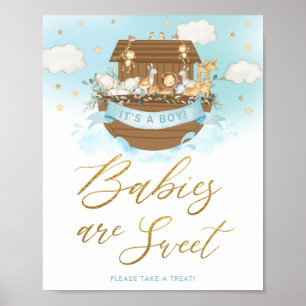 Affiche Symbole Chic Noah's Ark Boy Babies are Sweet Treat