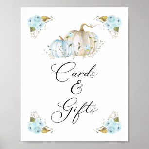 Affiche Symbole citrouille Baby shower Cartes et cadeaux