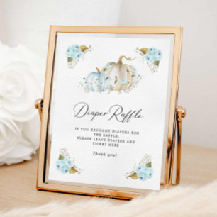 Affiche SYMBOLE citrouille Baby shower Déchets