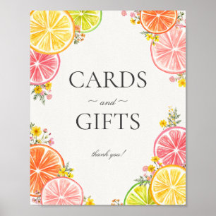 Affiche Symbole Citrus Floral Little Cutie Cartes et Cadea