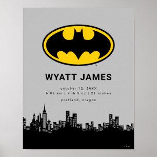 Affiche Symbole Classique de Batman   Statistiques de Nais