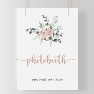 Affiche Symbole classique rose rose rose floral