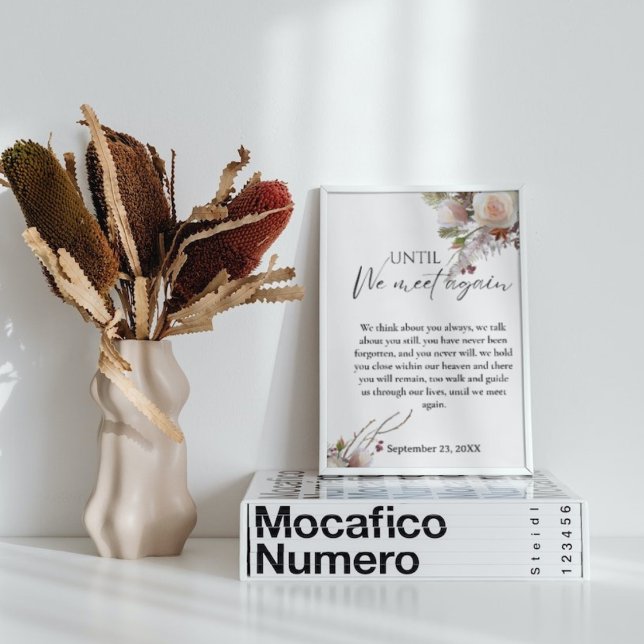 Affiche Symbole commémoratif de mariage d'hiver Souvenir d (Créateur téléchargé)