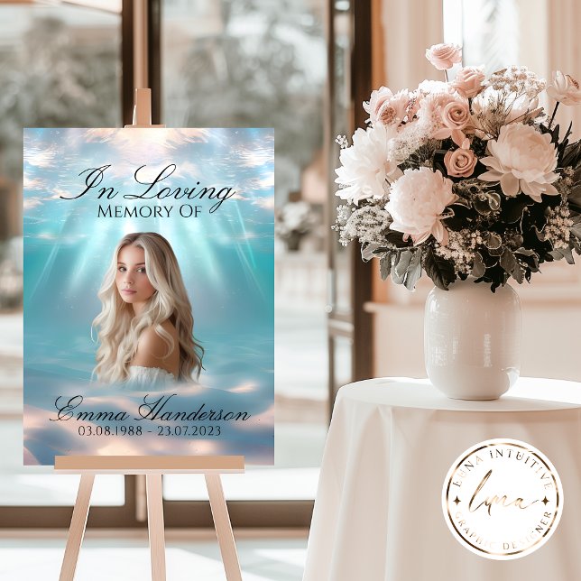 Affiche Symbole commémoratif Ethereal Ocean Lover (Créateur téléchargé)