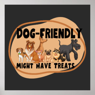 Affiche Symbole convivial pour chien