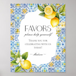 Affiche Symbole Côte d'Amalfi Italienne Plage Côte Faveur